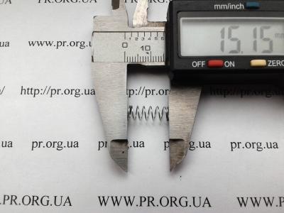 Пружина стиснення 0,4 х 5,6 х 15 (Артикул: S2817)