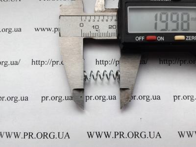 Пружина стиснення 0,6 х 6 х 20 (Артикул: S2827)