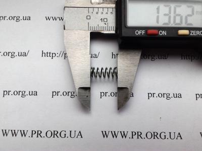 Пружина сжатия 0,6 х 6 х 13,5 (Артикул: S2835)