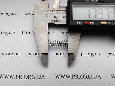 Пружина стиснення 0,6 х 6,2 х 18 (Артикул: S2841)