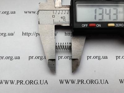 Пружина сжатия 0,6 х 6,1 х 13,5 (Артикул: S2846)