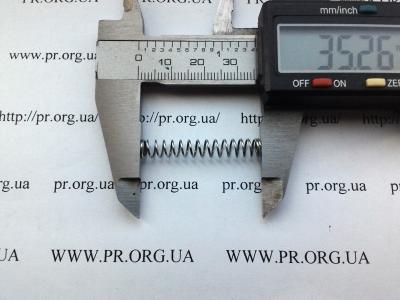 Пружина стиснення 0,6 х 5,6 х 35 (Артикул: S2856)