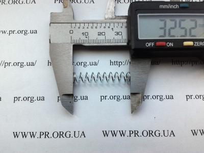 Пружина сжатия 0,6 х 6 х 32,5 (Артикул: S2861)