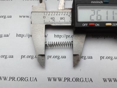 Пружина стиснення 0,6 х 5,4 х 26 (Артикул: S2878)