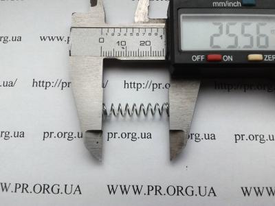Пружина стиснення 0,6 х 5,5 х 25,5 (Артикул: S2882)