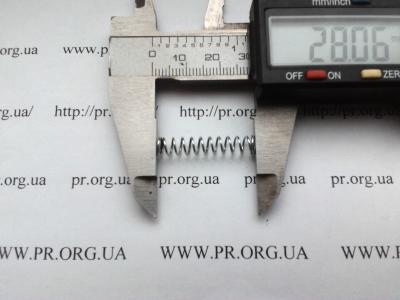 Пружина сжатия 0,6 х 5,5 х 28 (Артикул: S2887)