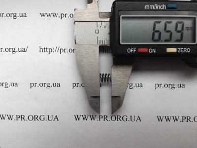 Пружина стиснення 0,7 х 5,5 х 6,5 (Артикул: S2905)