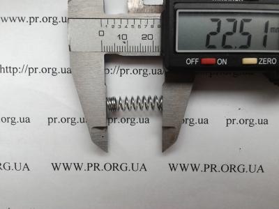 Пружина стиснення 0,7 х 6,3 х 22,5 (Артикул: S2916)