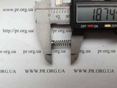 Пружина стиснення 0,7 х 6,2 х 18,5 (Артикул: S2917)