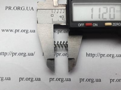 Пружина стиснення 0,8 х 6,3 х 11 (Артикул: S2932)