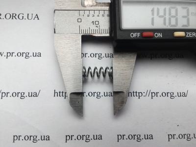 Пружина сжатия 0,8 х 6,3 х 15 (Артикул: S2942)