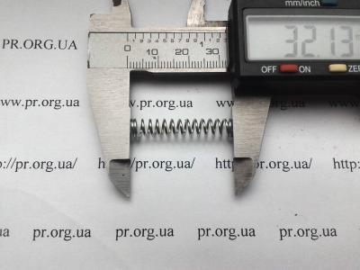 Пружина стиснення 0,8 х 6 х 32 (Артикул: S2947)