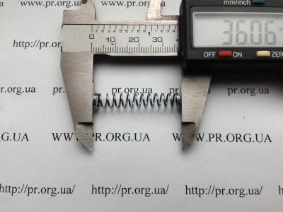 Пружина стиснення 0,7 х 6,5 х 36 (Артикул: S2970)