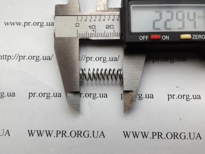 Пружина стиснення 0,8 х 7,2 х 23 (Артикул: S2974)