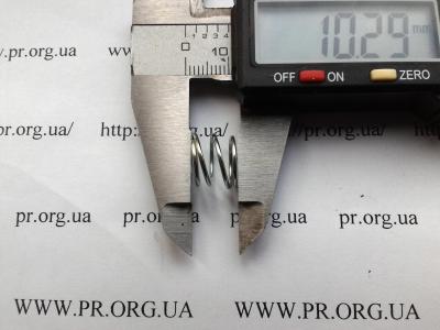 Пружина стиснення 1 х 12 х 10 (Артикул: S2978)