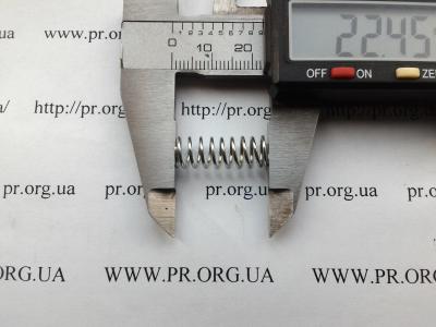 Пружина стиснення 0,8 х 7,8 х 22,5 (Артикул: S3029)