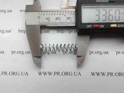 Пружина стиснення 0,8 х 8 х 33,5 (Артикул: S3042)