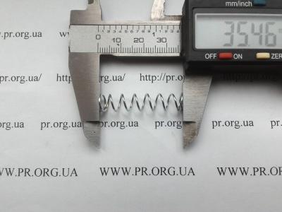 Пружина сжатия 0,8 х 7,7 х 35,5 (Артикул: S3051)