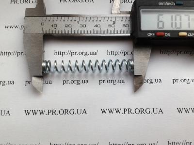 Пружина стиснення 1,2 х 9 х 61 (Артикул: S3089)