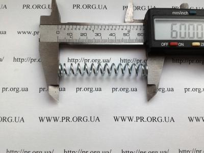 Пружина стиснення 1,2 х 9 х 60 (Артикул: S3090)