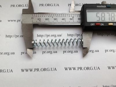 Пружина стиснення 1,2 х 9 х 59 (Артикул: S3092)