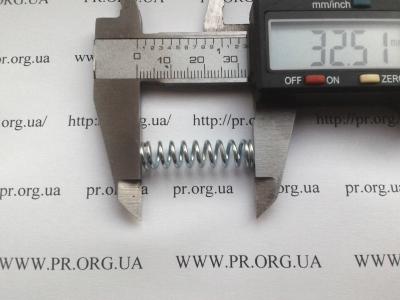 Пружина стиснення 1,2 х 8,1 х 32,5 (Артикул: S3097)