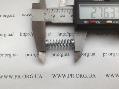 Пружина стиснення 1,2 х 8,1 х 27,5 (Артикул: S3099)