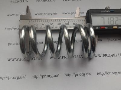 Пружина сжатия 5 х 37 х 72 (Артикул: S3137)