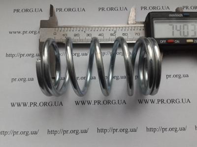 Пружина стиснення 4 х 40 х 74 (Артикул: S3161)