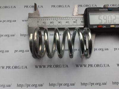 Пружина сжатия 4 х 34,5 х 59 (Артикул: S3165)