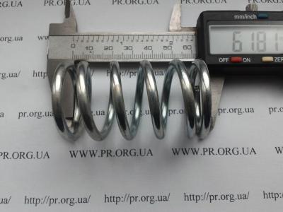 Пружина стиснення 4 х 34,5 х 62 (Артикул: S3167)
