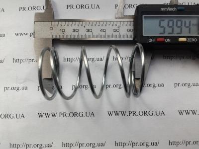 Пружина стиснення 2,2 х 34,4 х 60 (Артикул: S3259)