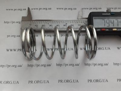 Пружина сжатия 3 х 39,5 х 79,5 (Артикул: S3283)