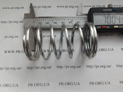 Пружина сжатия 3 х 39,5 х 70 (Артикул: S3285)