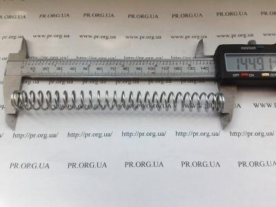 Пружина сжатия 1,4 х 13,8 х 145 (Артикул: S3294)