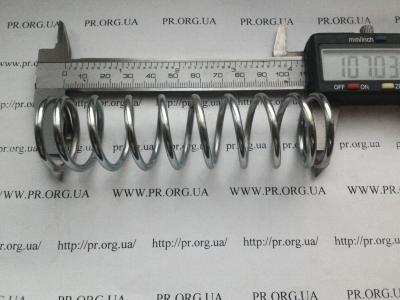 Пружина стиснення 3 х 30 х 107 (Артикул: S3373)