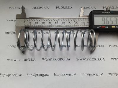 Пружина стиснення 2 х 29,5 х 96,5 (Артикул: S3426)