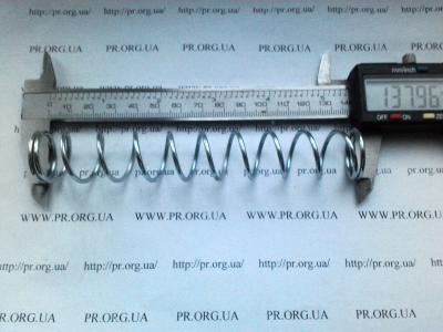 Пружина стиснення 2 х 22 х 138 (Артикул: S3433)