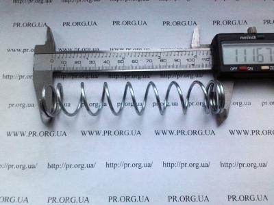 Пружина стиснення 2 х 22 х 111,5 (Артикул: S3436)