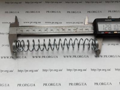 Пружина сжатия 1,5 х 19 х 128 (Артикул: S3449)