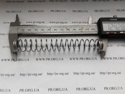 Пружина стиснення 1,5 х 18,5 х 124 (Артикул: S3451)