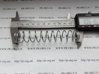 Пружина стиснення 1,5 х 20 х 106 (Артикул: S3457)