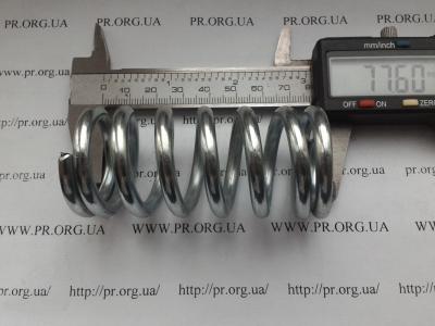 Пружина сжатия 5 х 36 х 77,5 (Артикул: S3467)