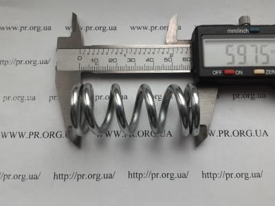 Пружина сжатия 4 х 25,5 х 60 (Артикул: S3541)