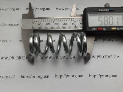 Пружина сжатия 4 х 25,5 х 58 (Артикул: S3542)