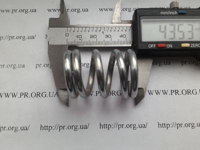 Пружина сжатия 4 х 29,2 х 43,5 (Артикул: S3548)