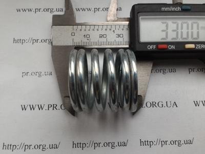 Пружина сжатия 3,5 х 31,5 х 33 (Артикул: S3574)