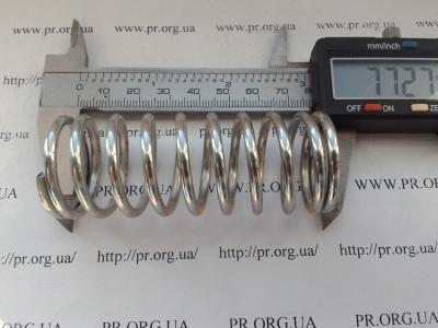 Пружина сжатия 3 х 30 х 77 (Артикул: S3620)