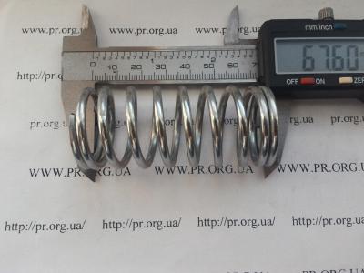 Пружина сжатия 3 х 30 х 67,5 (Артикул: S3625)