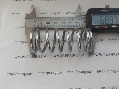 Пружина сжатия 3 х 29,8 х 69 (Артикул: S3626)